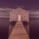 House in the middle of water